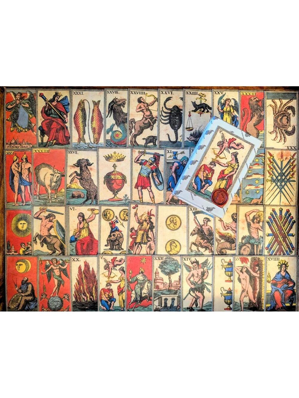 Minichiate Fiorentine 1850 Il Meneghello Tarot Deck 71/2000 OOP Made In Italy